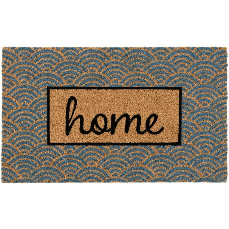 Home Décor Collection 18" x 30" Blue Home Coir Doormat | Walmart (US)