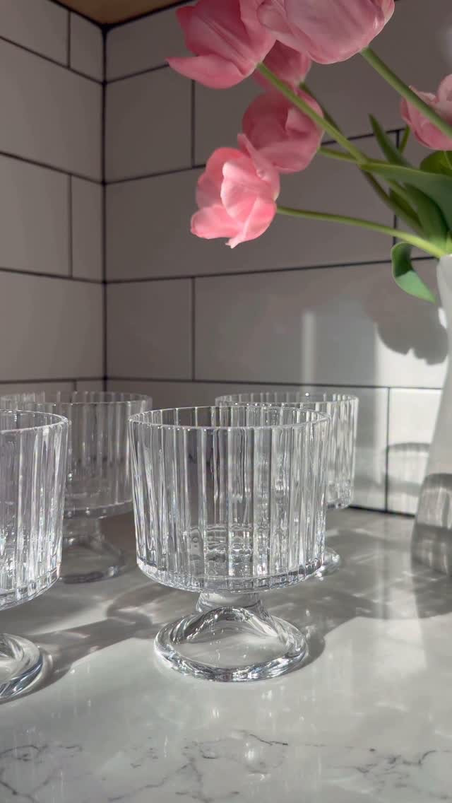 You know my love for all things entertaining + having beautiful dishes to serve things in! These gorgeous parfait glasses are an absolute stunner by @hearthandhand_magnolia @target and make the perfect vessel for so many recipes! 

🩵Parfait glasses are linked in my stories + LTK shop in bio 

My current favorite?
A simple yogurt parfait 🍓

Smear a little jam onto the bottom of the parfait glass
Spoon in your favorite vanilla greek yogurt 
Top with granola + fresh berries 🍓🫐

This would be perfect for any Spring or Summer gathering!