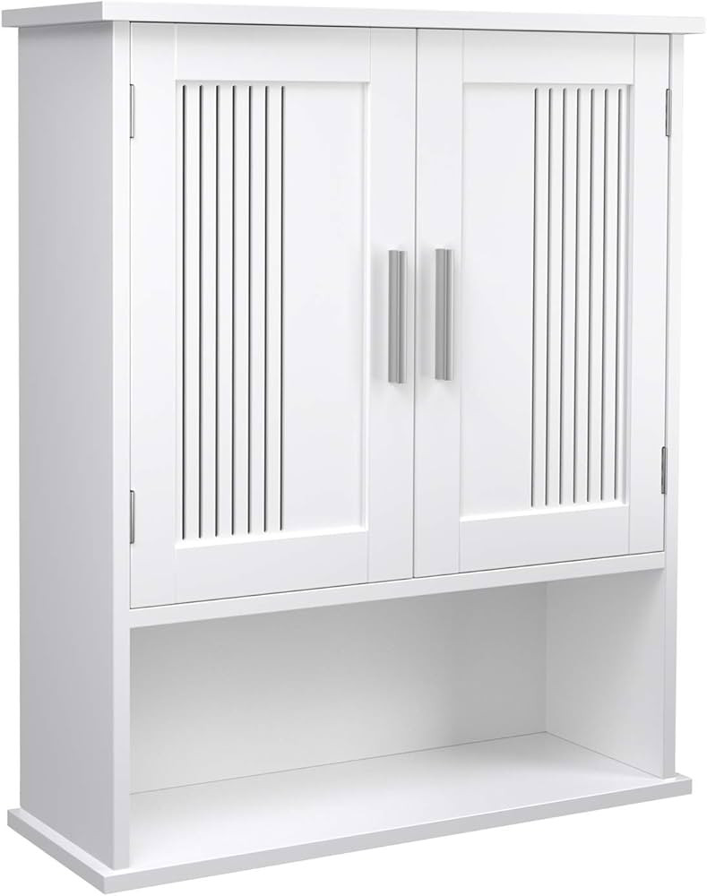 VASAGLE Wall Cabinet, Hanging Bathroom Storage Organizer, Medicine Cupboard with Adjustable Shelf... | Amazon (US)
