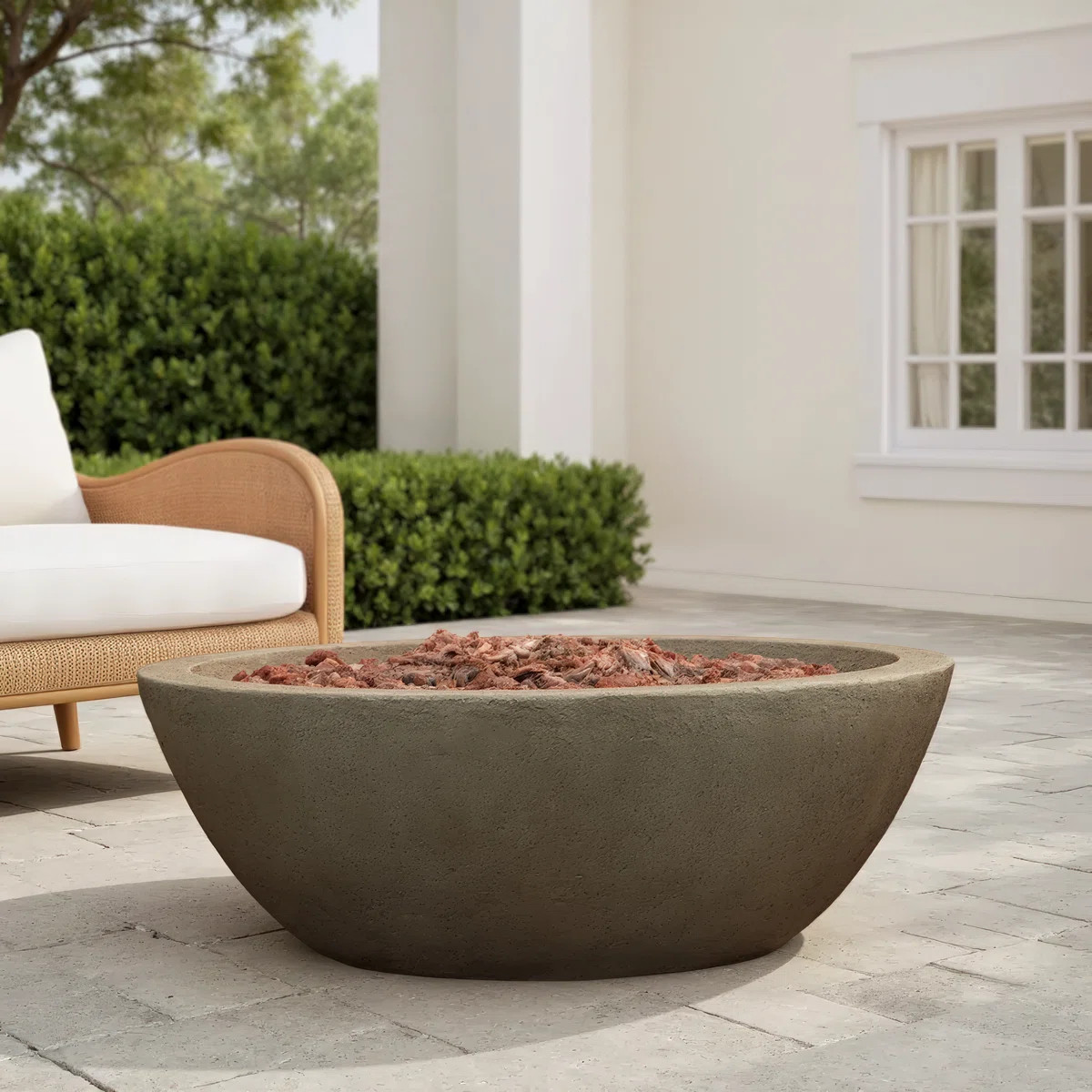 RIVERSIDE Propane Fire Bowl with Natural Gas Conversion Kit by Real Flame | Wayfair North America