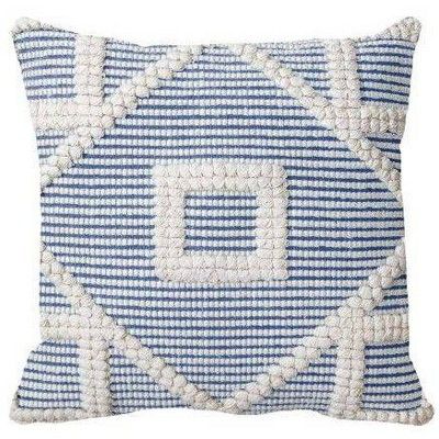 Square Diamond Pillow Blue/Cream - Opalhouse&#8482; | Target