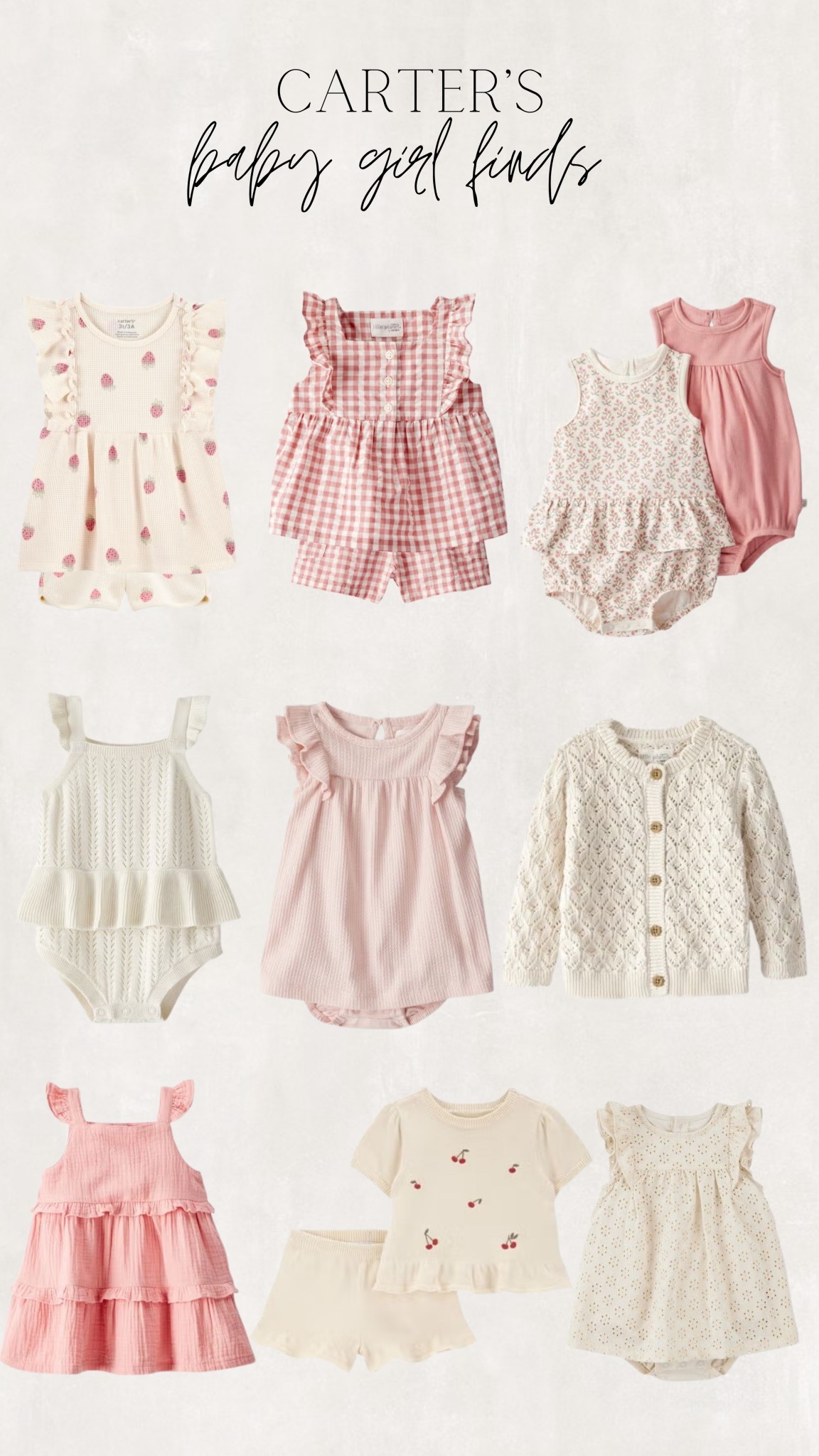 Carter’s baby girl outfits, baby girl clothes, baby girl sets, affordable baby clothes, Carter’s, little planet, organic baby clothes

#LTKBaby
