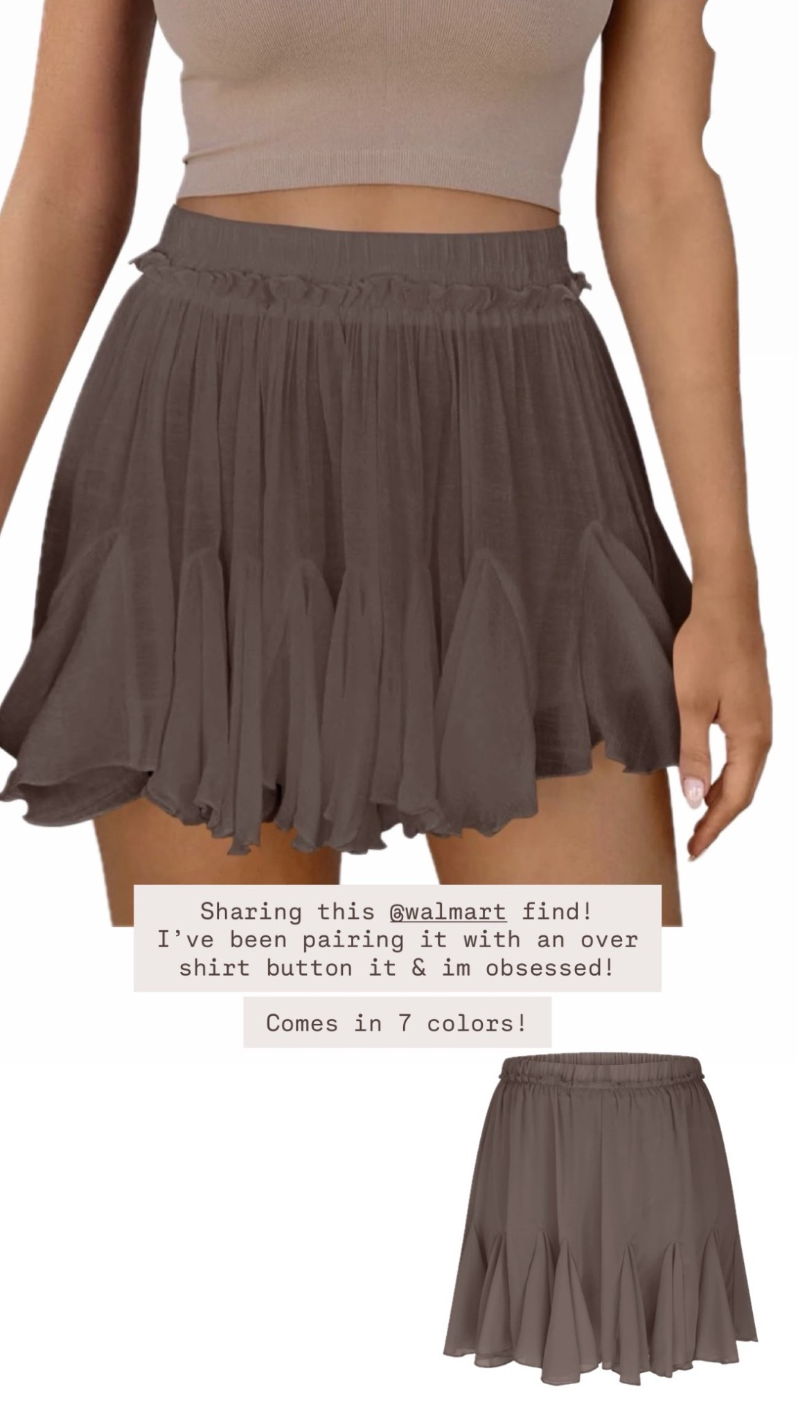 The perfect skort to pair with transitional tops! Found at Walmart and available in multiple colors!

#LTKmomlife #LTKootd #LTKBump