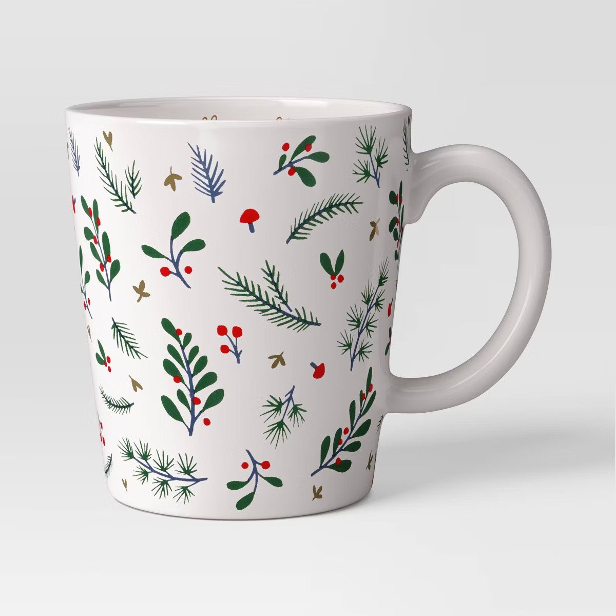 16oz Christmas Stoneware Holly Berry/Holly Jolly Mug - Wondershop™ | Target