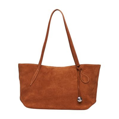 Sprout medium tote bag in suede | 24S US