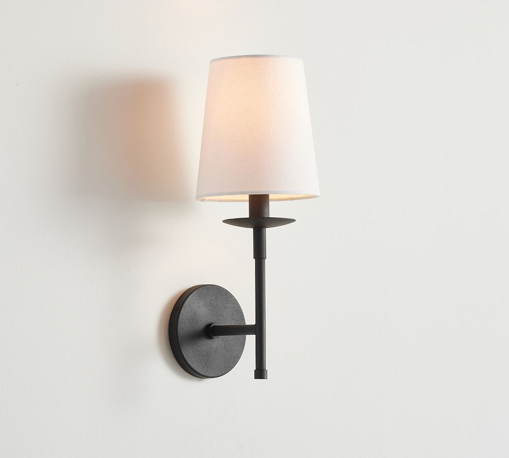 Remington Iron Shaded Sconce (17") | Pottery Barn (US)