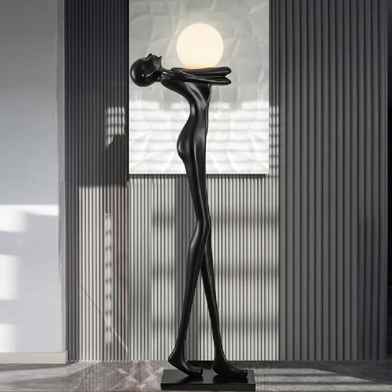 71'' Black Novelty Floor Lamp | Wayfair North America