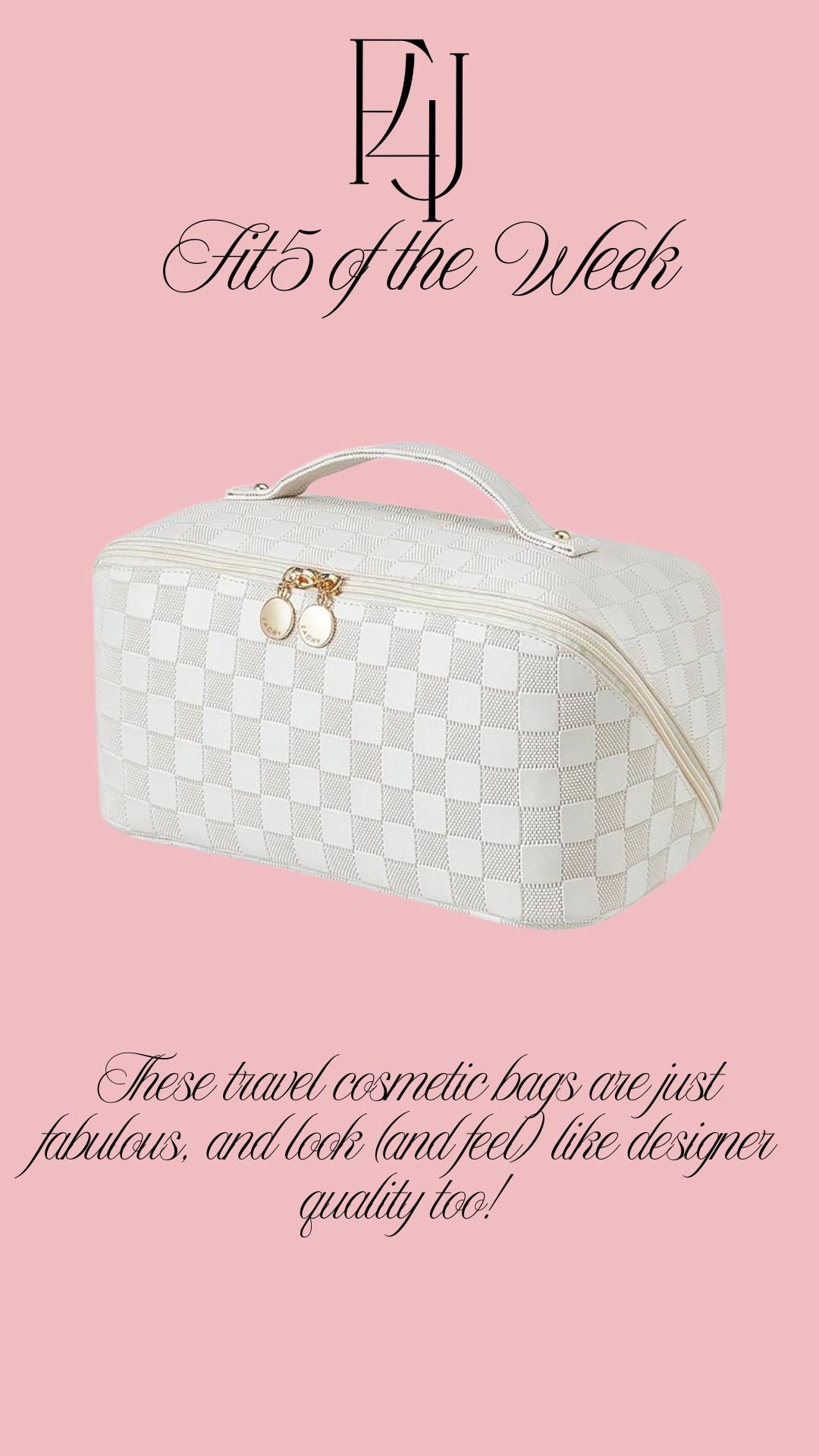 A fantastic deal for the look and feel of designer!

Fit4Janine, Amazon, Travel, Cosmetic Bags 

 #LTKBeauty #LTKTravel