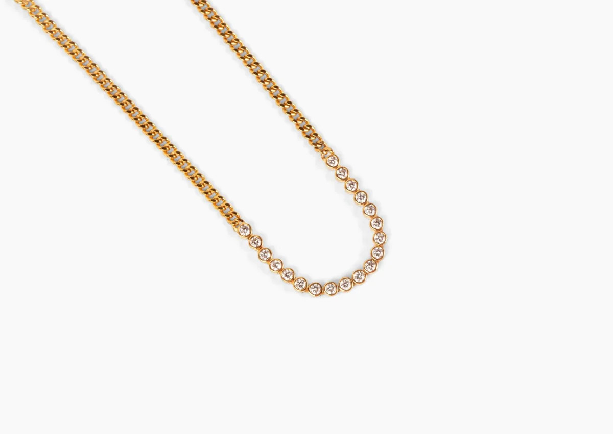 Mini Bezel Diamond Necklace | For Ever Fine Jewelry