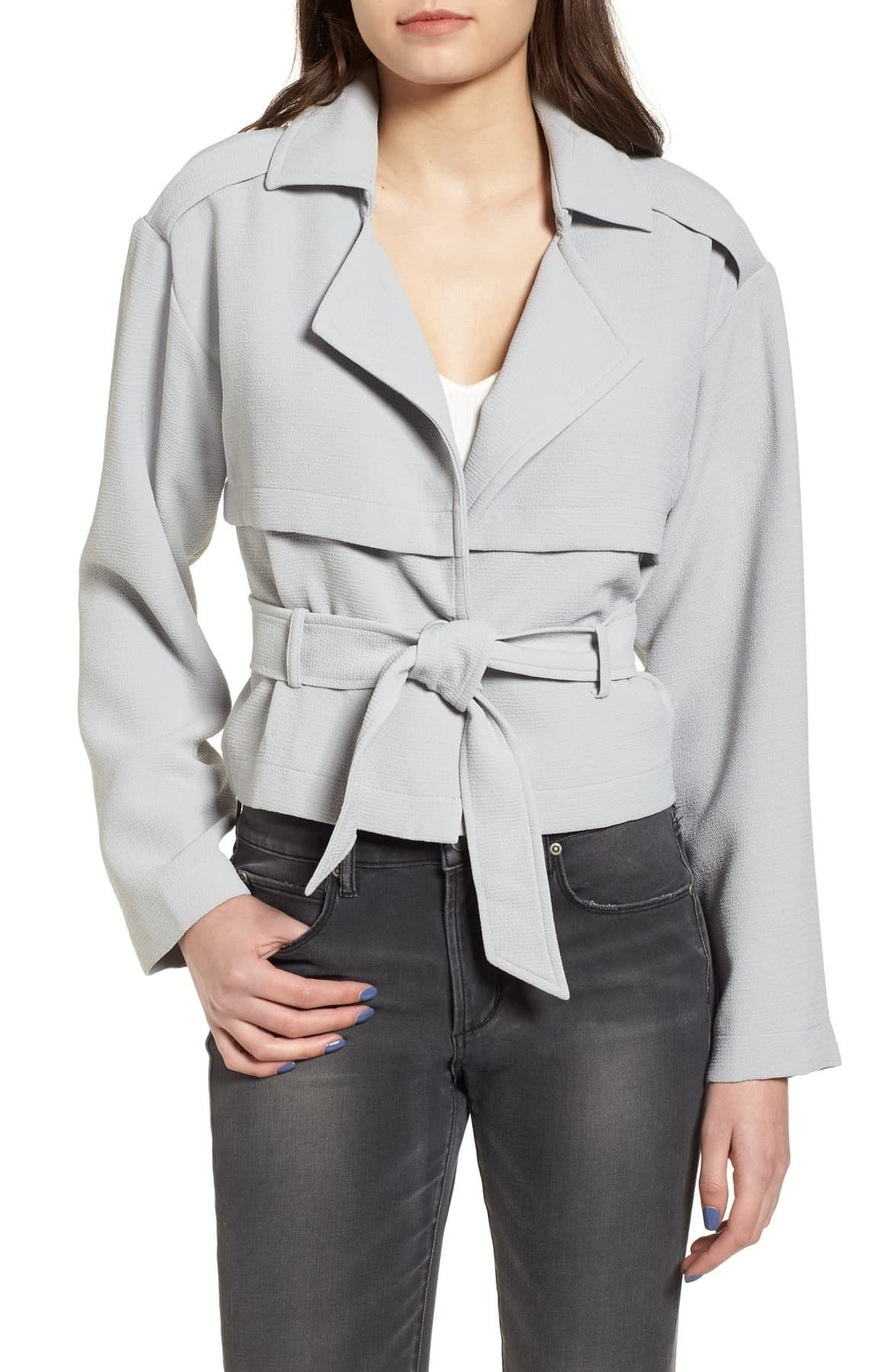 Leith | Crop Trench Jacket | Nordstrom Rack | Nordstrom Rack