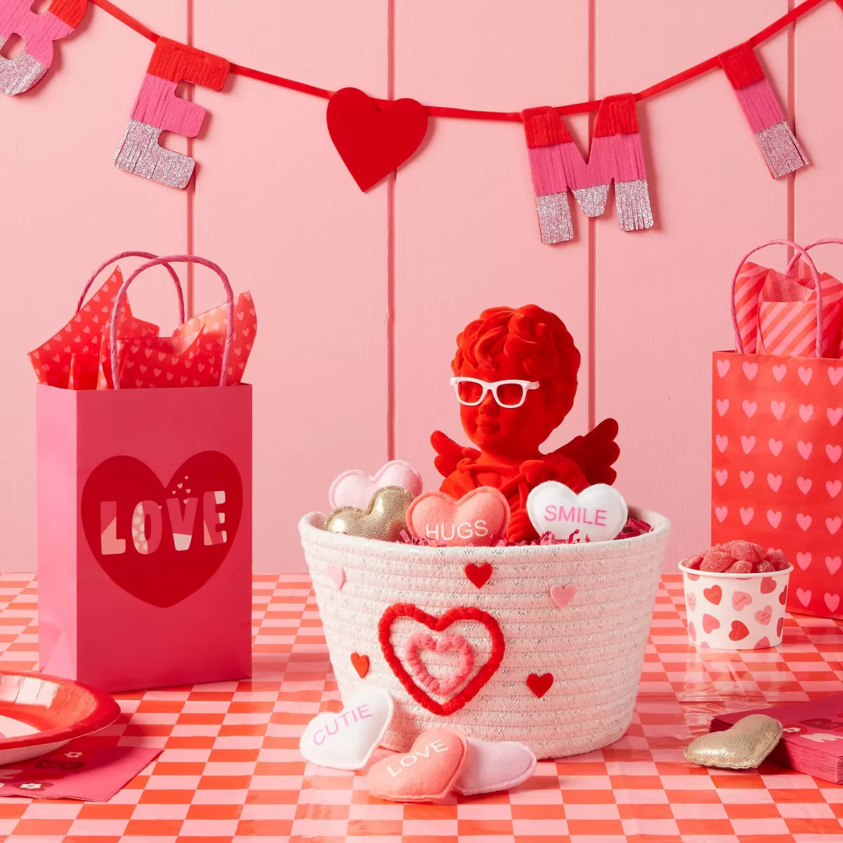 Heart Rope Valentine's Day Decorative Basket - Spritz™ | Target