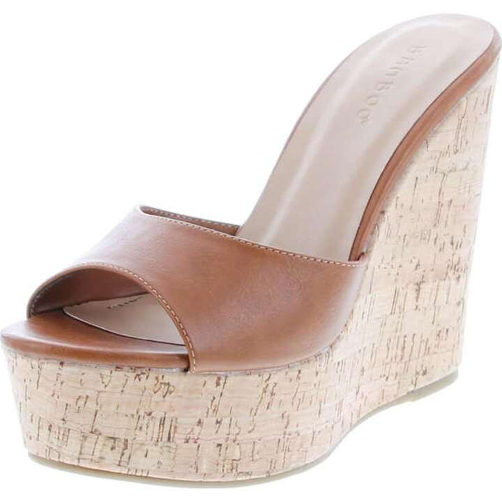 Women's Single Band Platform Wedge Slide | SHEIN
