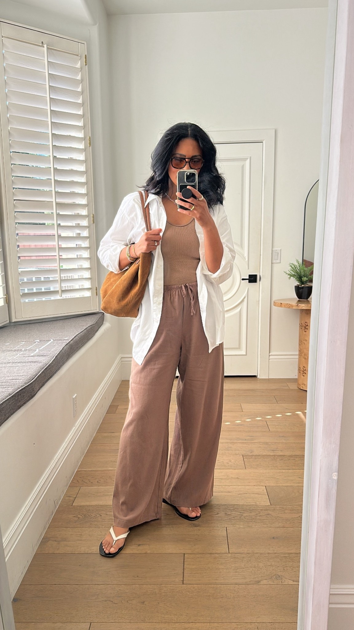 Linen pants paired with a tank and button down for a comfy put together everyday look!!



#LTKmomlife #LTKOver40 #LTKootd