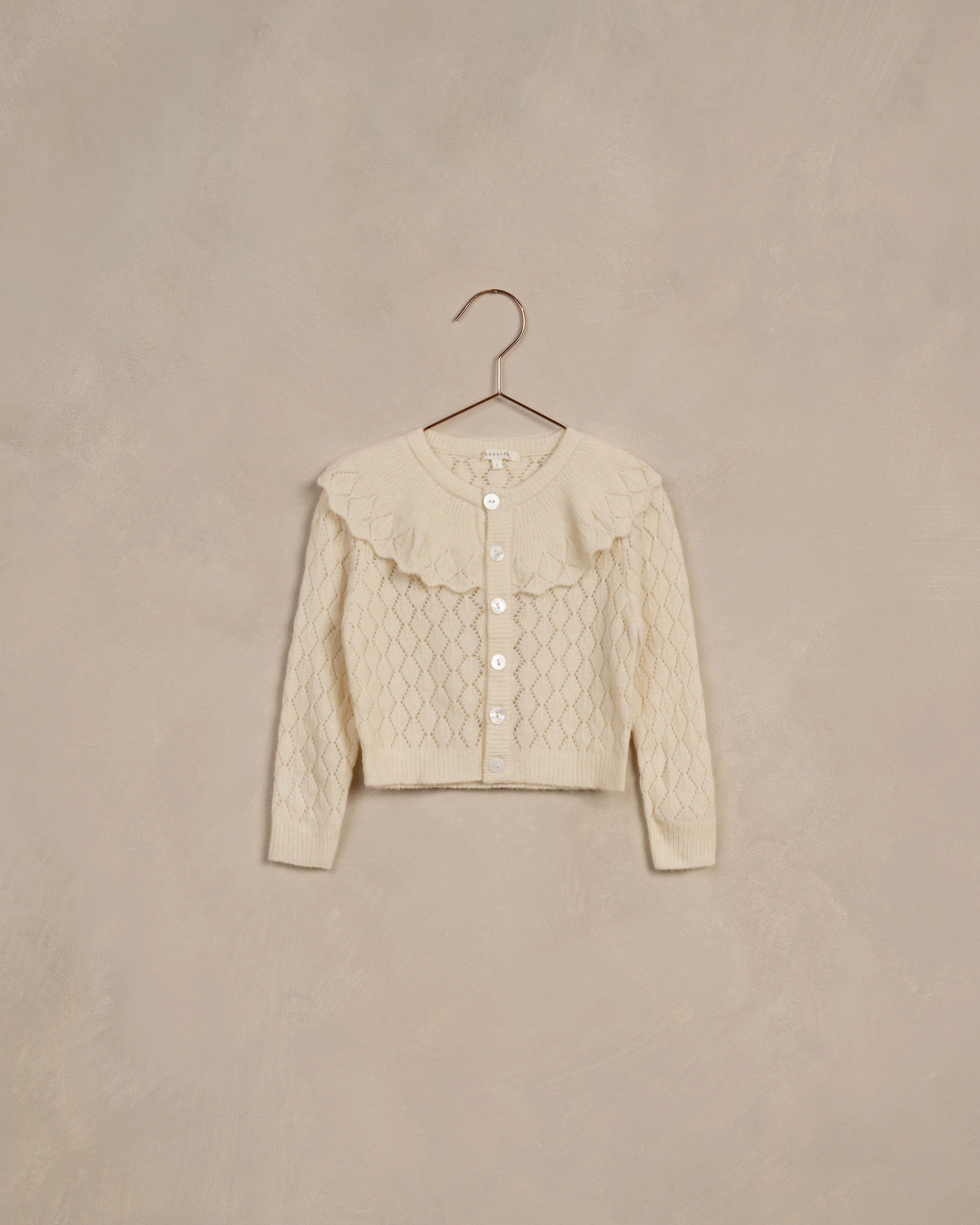 Ruffle Cardigan || Ivory | Rylee + Cru