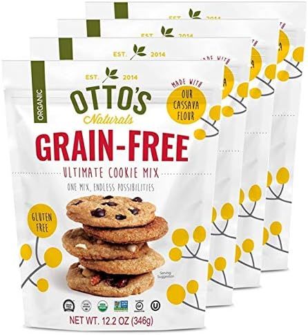 Otto’s Naturals Ultimate Cookie Mix (4 pack of 12.2oz bags) Organic, Grain-Free, Gluten-Free, a... | Amazon (US)