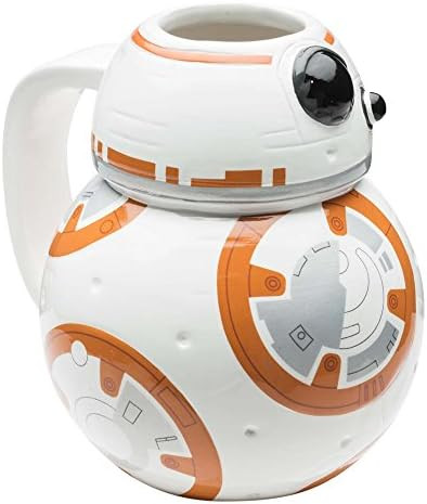 Zak! Designs Sculpted Ceramic Mug in Shape of BB-8 from Star Wars The Force Awakens, BPA-Free, St... | Amazon (CA)