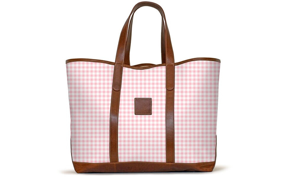 St. Charles Yacht Tote - Leather Patch | Barrington Gifts