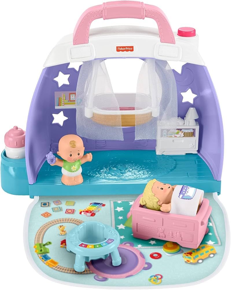 Fisher-Price Little People Cuddle & Play Nursery, portable nursery play set for toddlers and pres... | Amazon (US)