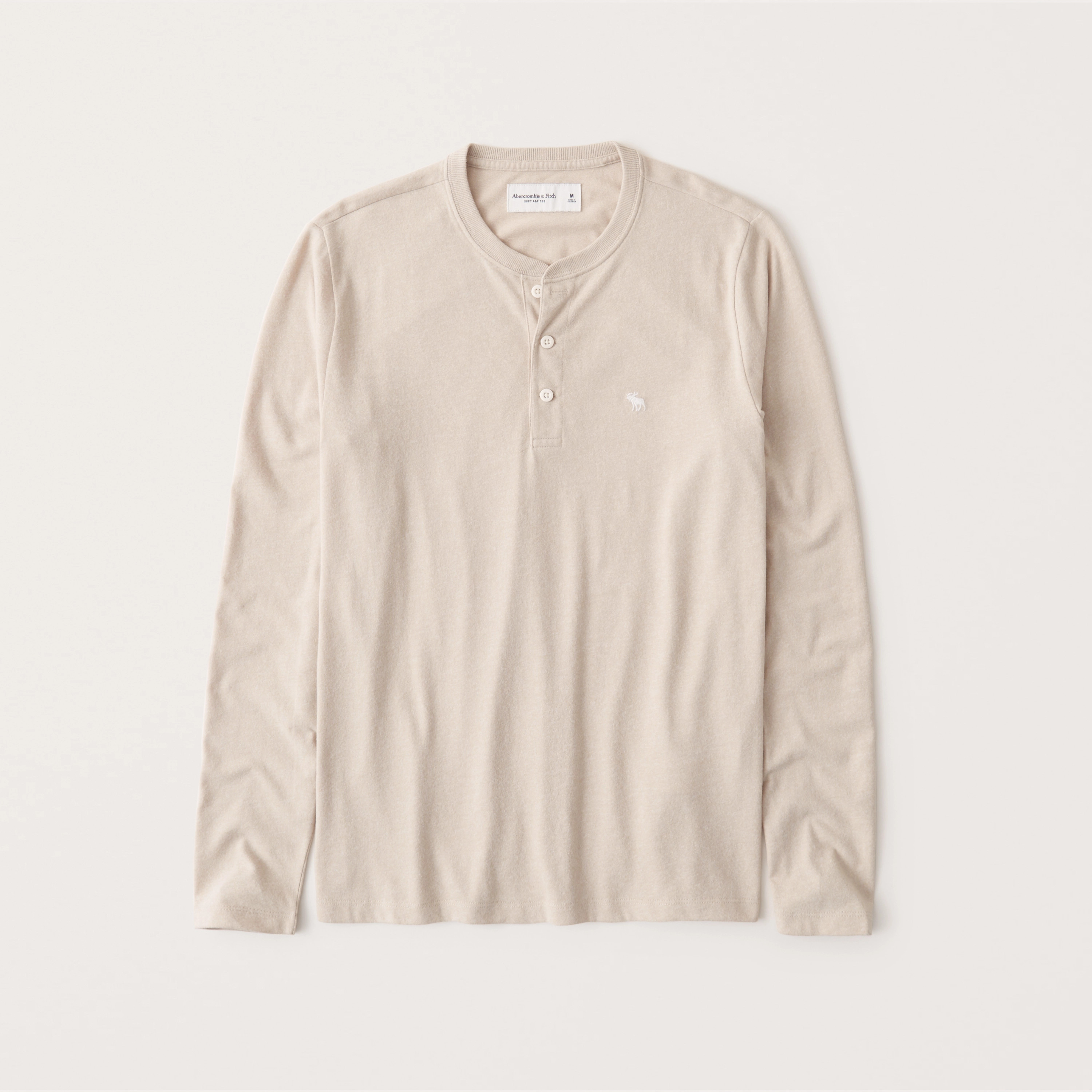 Long-Sleeve Icon Waffle Henley | Abercrombie & Fitch (US)