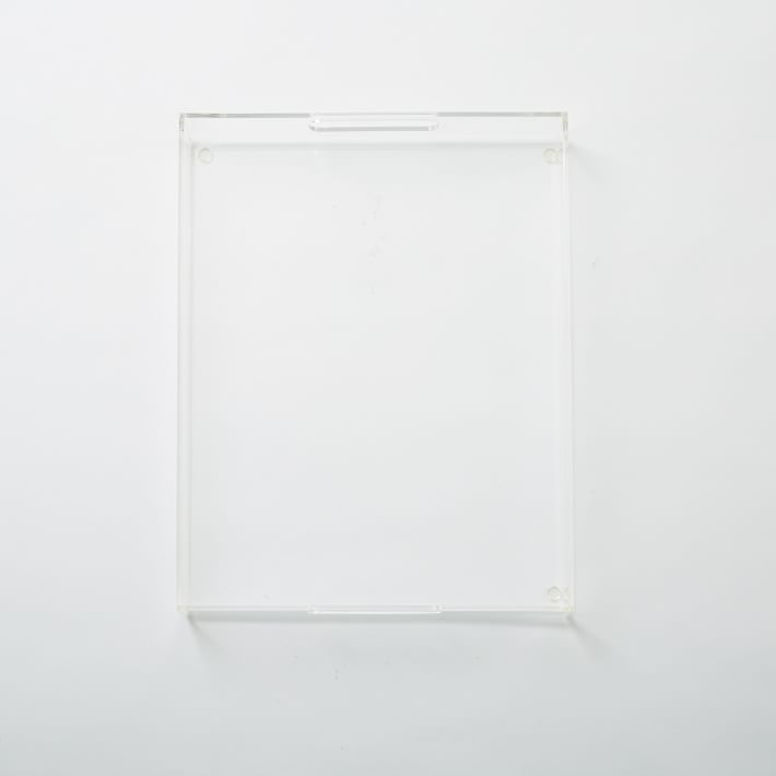 Acrylic Tray, Clear, 14.5" x 18.5" | West Elm (US)