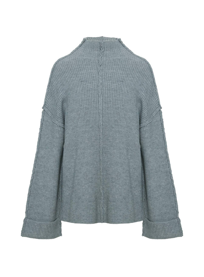 Lachlynn Oversized Knit Sweater Charcoal Marle | Princess Polly US