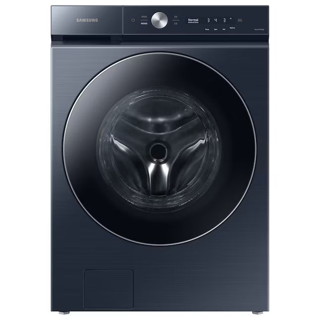 Samsung Bespoke 5.3-cu ft High Efficiency Stackable Steam Cycle Smart Front-Load Washer (Brushed ... | Lowe's