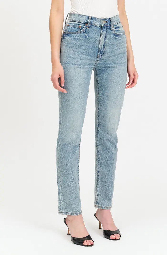 Smarty Pants High Waist Ankle Slim Straight Leg Jeans | Nordstrom