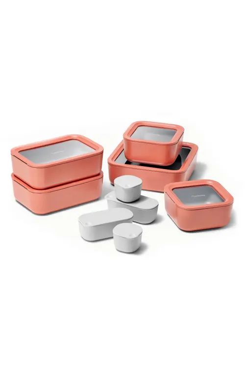 CARAWAY 14-Piece Food Storage Glass Container Set in Perracotta at Nordstrom | Nordstrom
