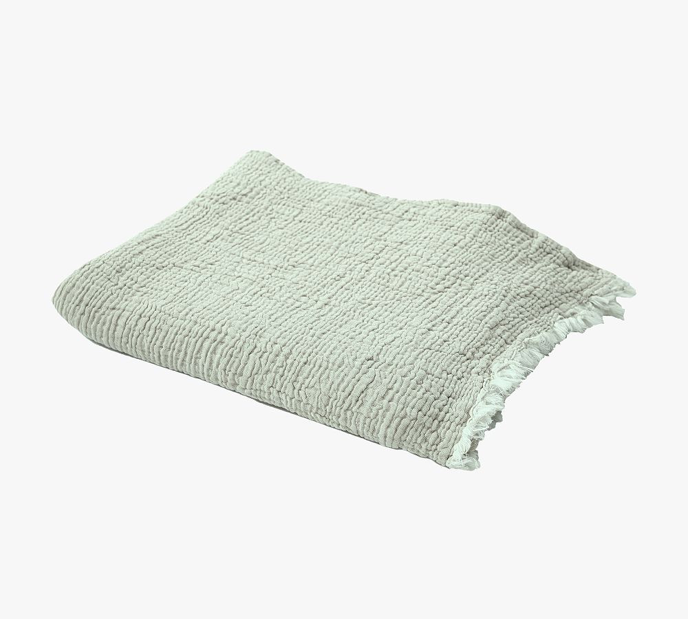 Turkish Cotton Fringe Throw Blanket | Pottery Barn (US)
