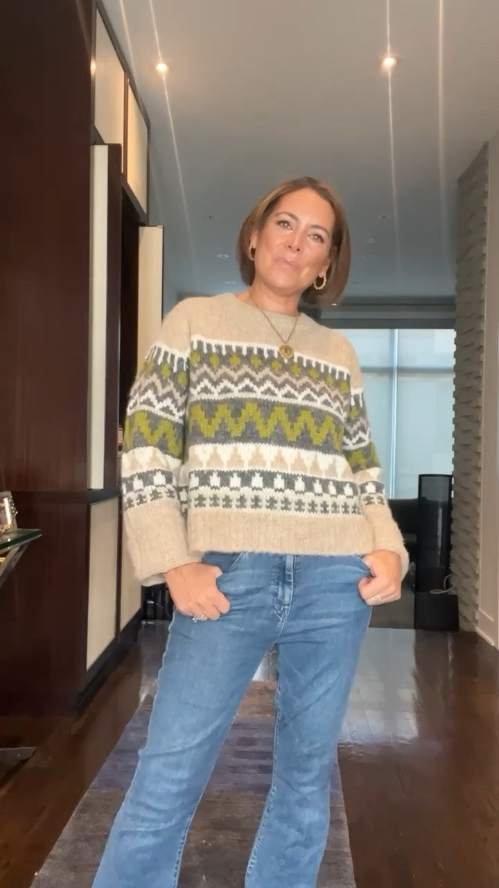 This Velvet Fair Isle sweater is so cozy and chic! The pattern is super on-trend this season. It has a nice slightly oversized fit, that makes it ultra comfortable. 

I bought this sweater recently, then Denise (my YouTube Co-Producer) also bought it in two colors! Which is your fave? Lilac or Pistachio?

~Erin xo 

#LTKSeasonal