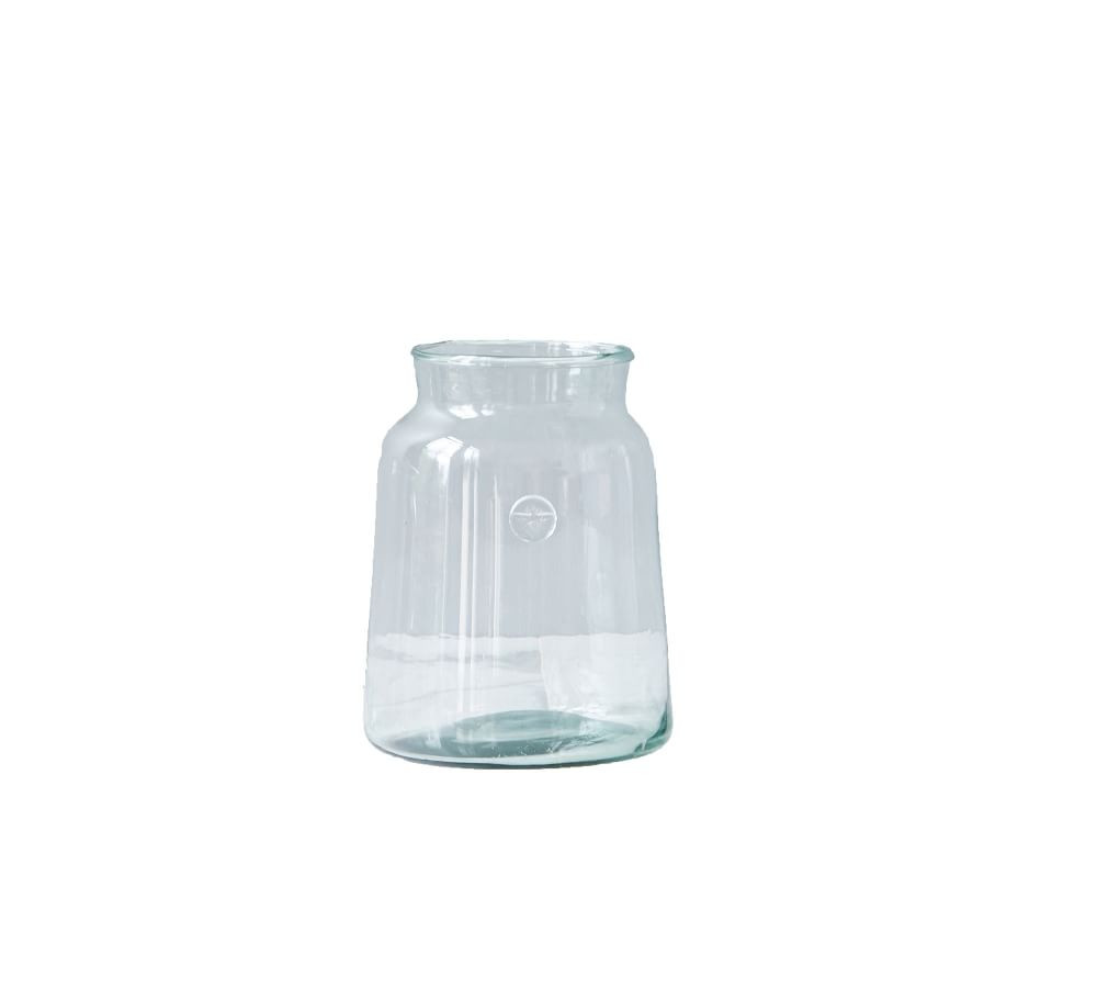 Recycled Glass Mason Jar Vase with Bee Stamp Collection | Pottery Barn (US)