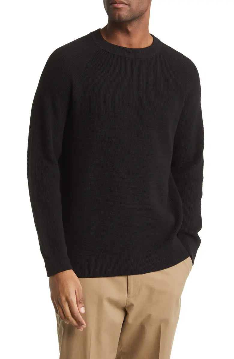 French Connection Waffle Stitch Crewneck Sweatshirt | Nordstrom | Nordstrom