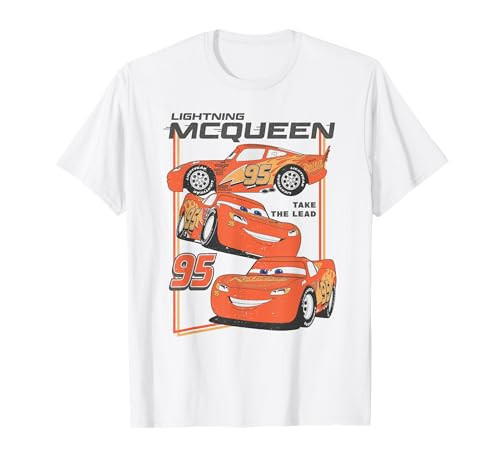 Disney Pixar Cars 2 Lighting McQueen Take The Lead Poster T-Shirt | Amazon (US)