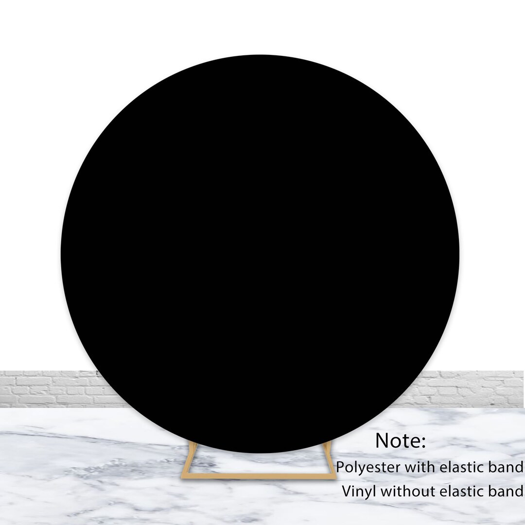 Black Circle Photography Backdrop Birthday Wedding Baby Shower - Etsy UK | Etsy (UK)