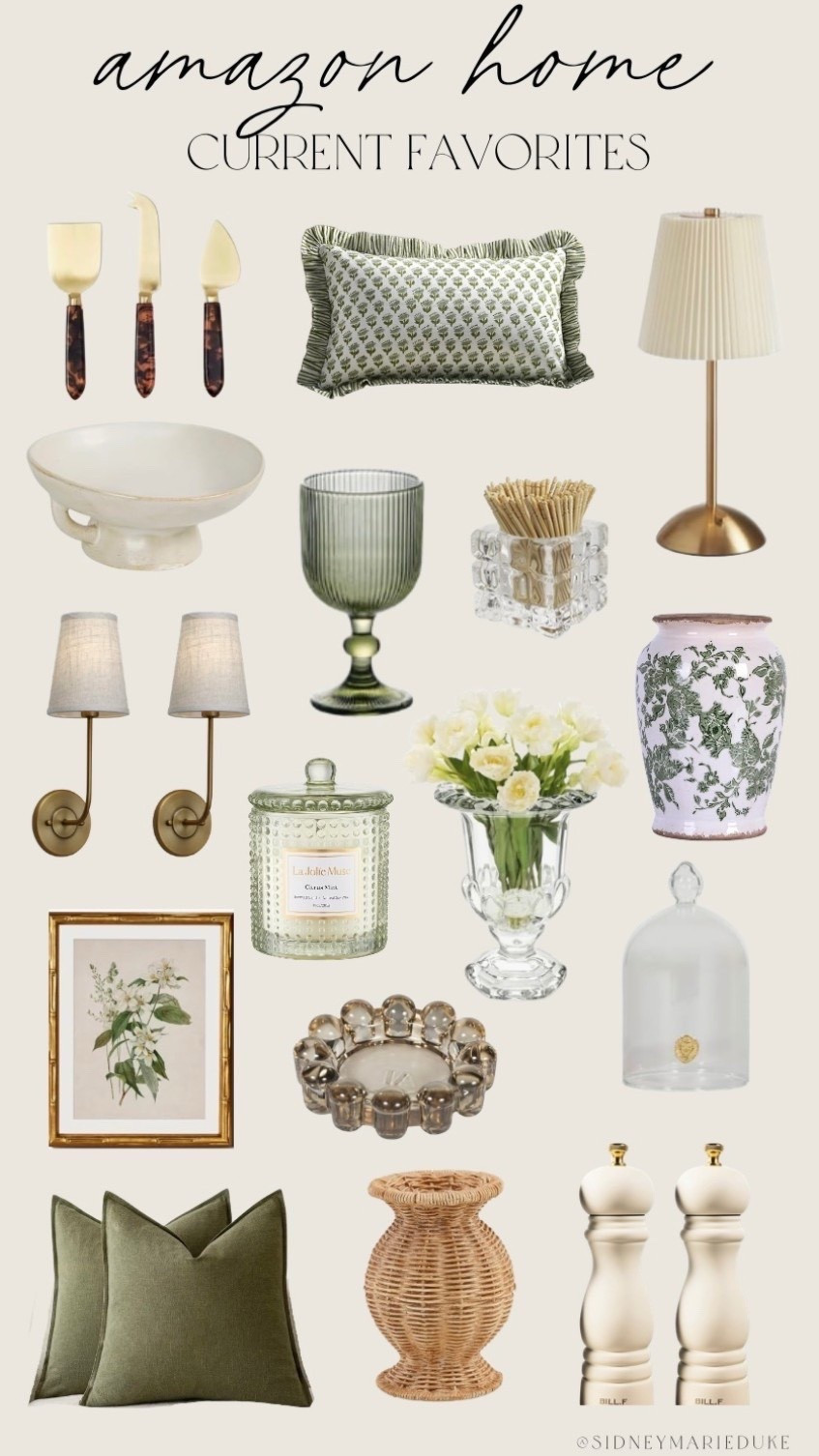 Spring home finds I’m loving from amazon - obsessed with the green vibes right now 🫶🏼



Amazon home, decor, spring cleaning, interior design, sidneymarieduke 

#LTKHome