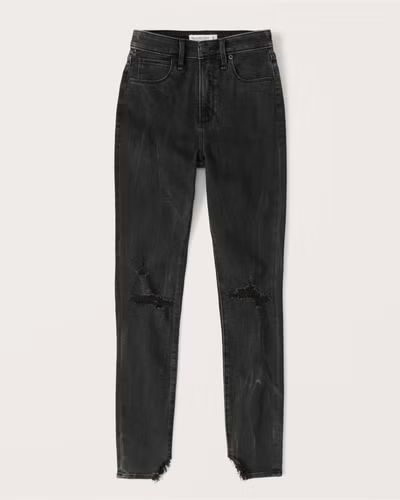 Curve Love High Rise Super Skinny Ankle Jeans | Abercrombie & Fitch (US)