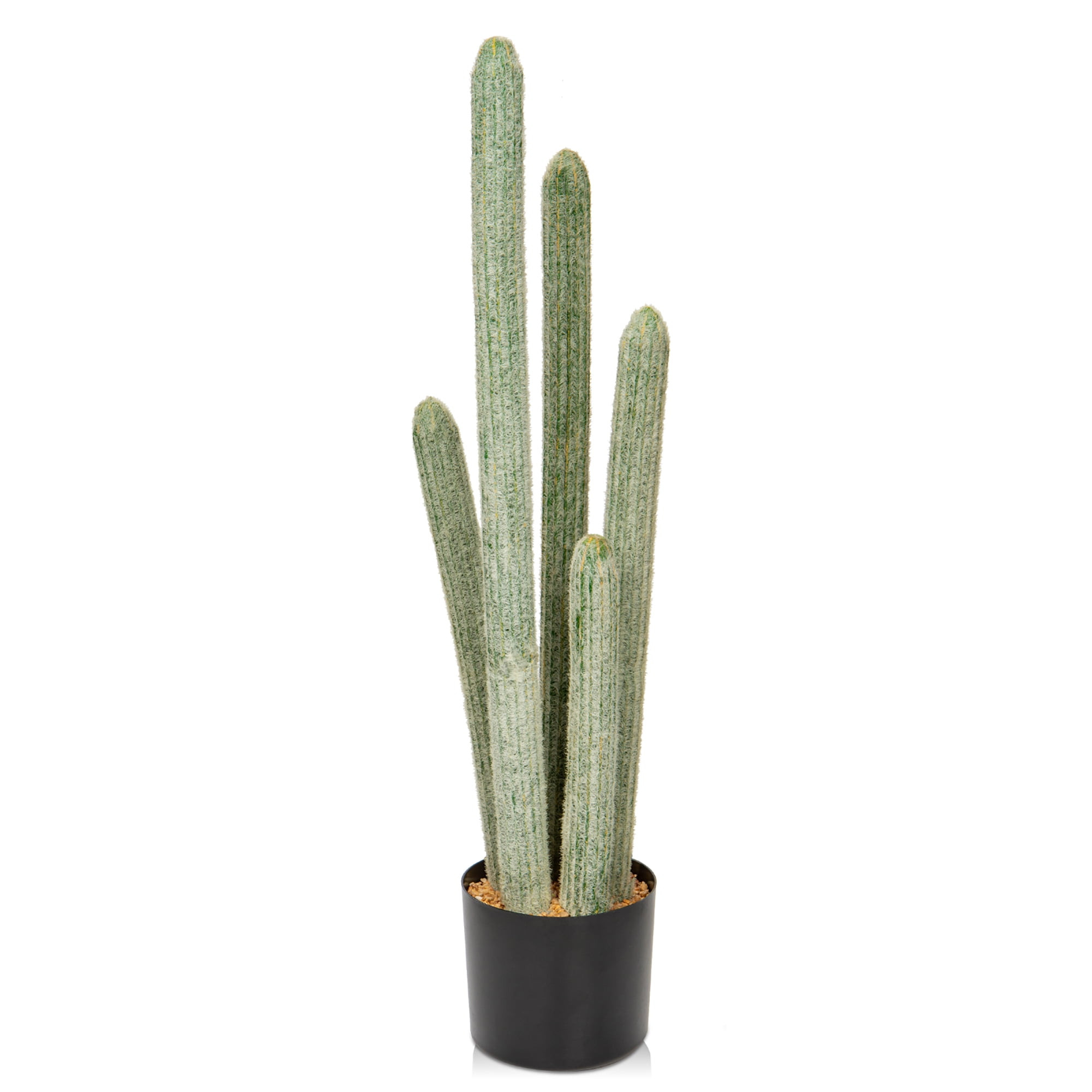 29.5” Tall Fake Cactus Plant Potted Large Cactus 'Old Man Cactus' Big Cacti Plants Artificial C... | Walmart (US)
