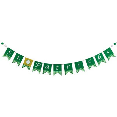 Northlight 7.5' Plaid "St. Patrick's" Swallowtail Flag Wall Banner | Target