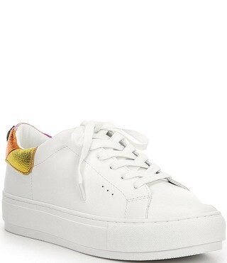 Laney Metallic Rainbow Leather Back Platform Sneakers | Dillard's