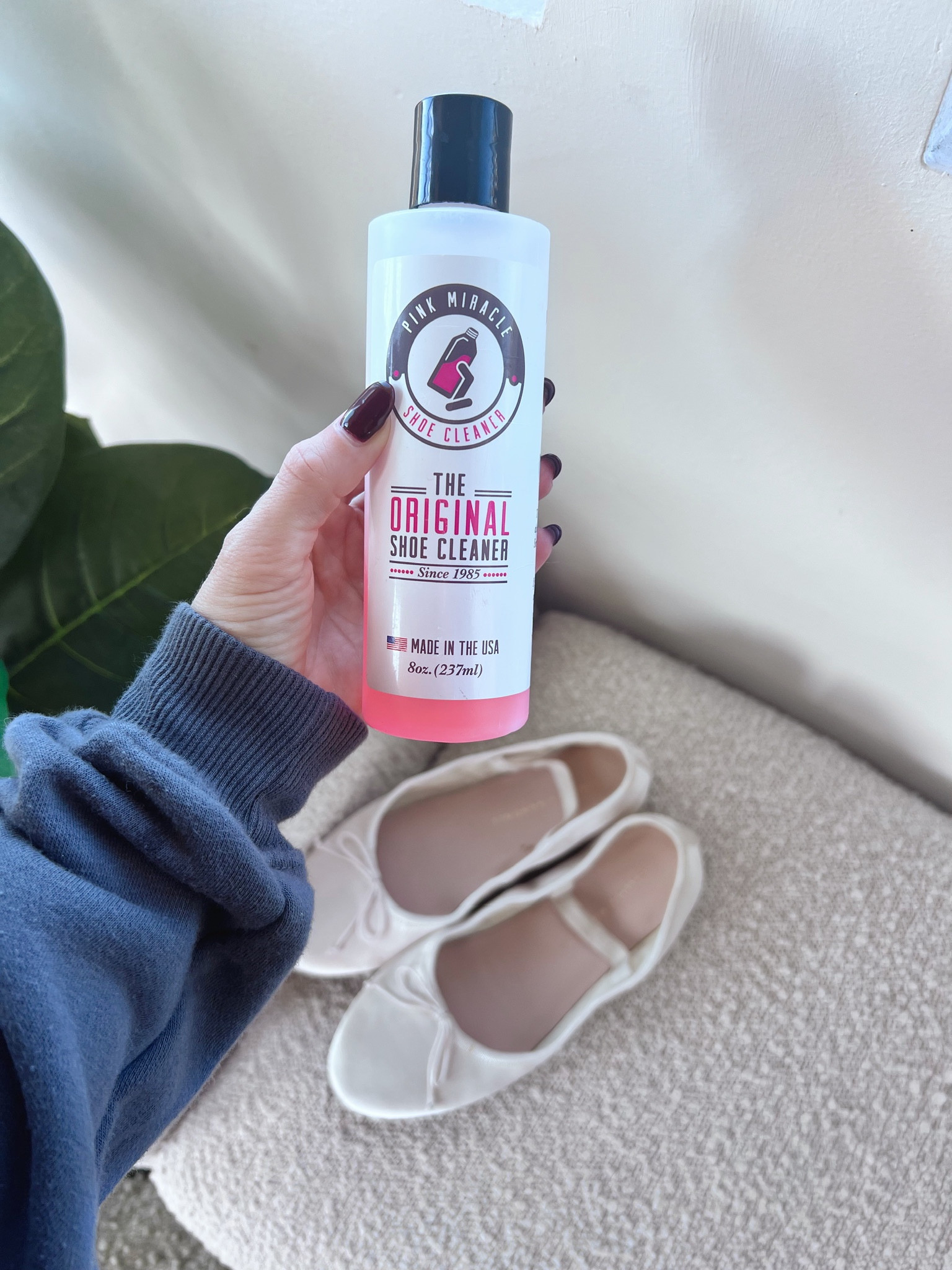 Pink Shoe Cleaner