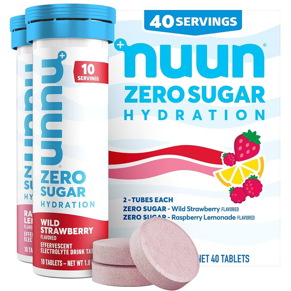 Nuun Zero Sugar Hydration Electrolyte Tablets - Magnesium, Calcium, Potassium, Chloride & Sodium,... | Amazon (US)