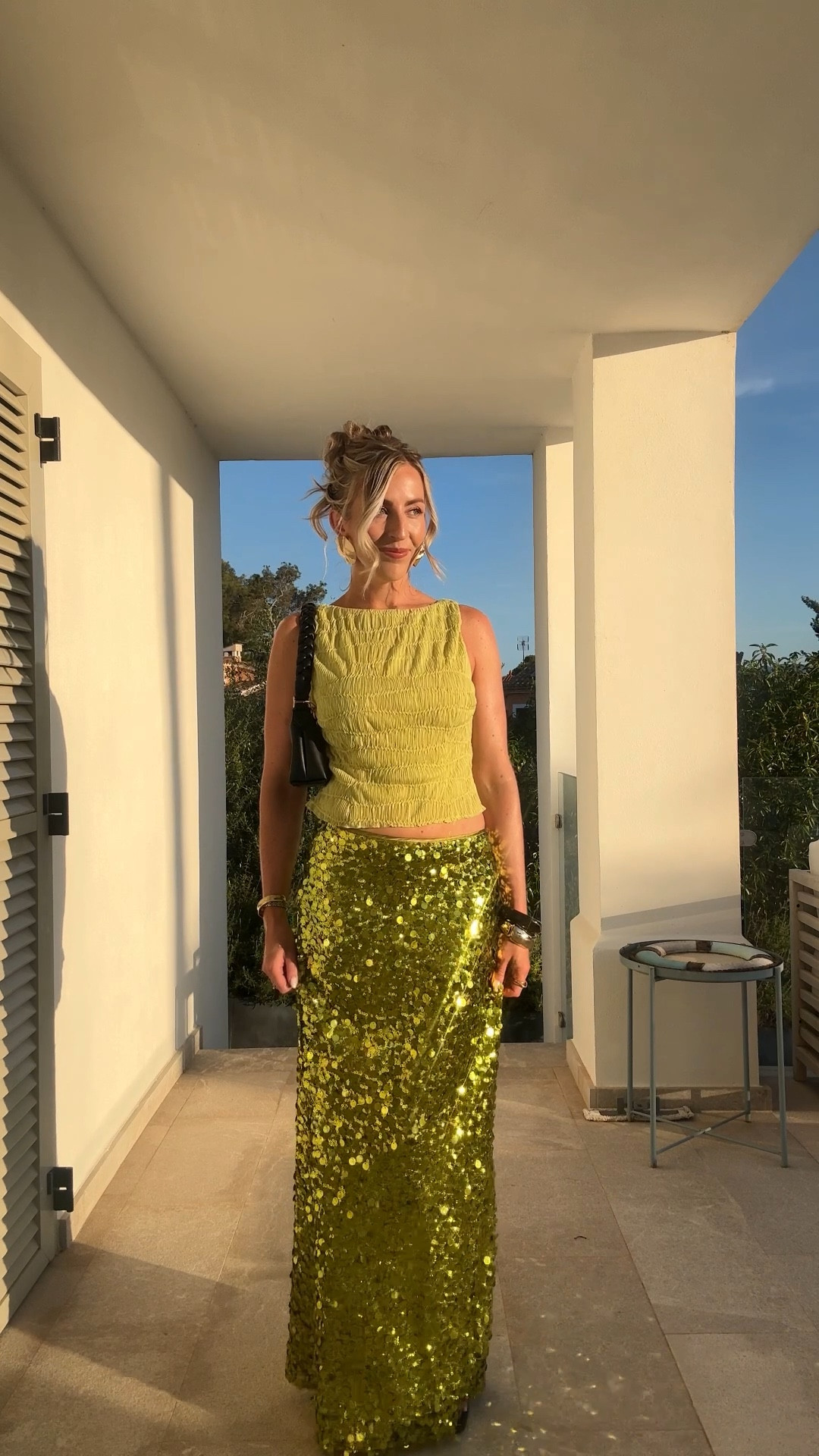 Green sequins for a night at Lios 🪩💚🥂✨ 

Sequin skirt, holiday outfits, green outfit, party outfit, green top 

#LTKsummer #LTKpartywear #LTKstyletip