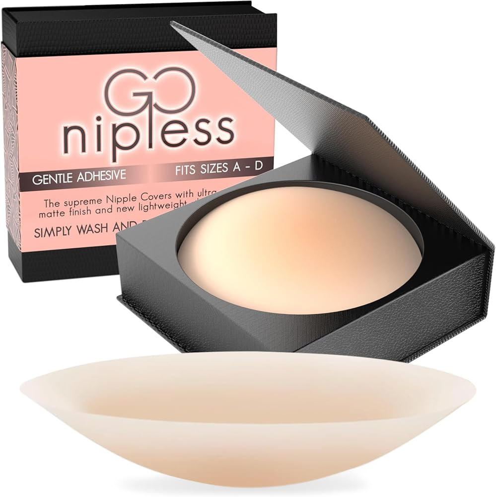 Go Nipless Nipple Covers No Show - Reusable Pasties Nipple Cover - Adhesive Silicone Nipple Pasti... | Amazon (US)