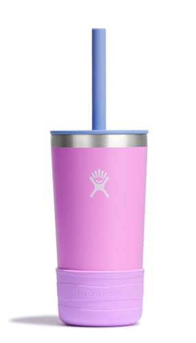 Hydro Flask Kids 12 Oz Tumbler with Lid and Straw for School - Insulated Stainless Steel in Anemone | Amazon (US)