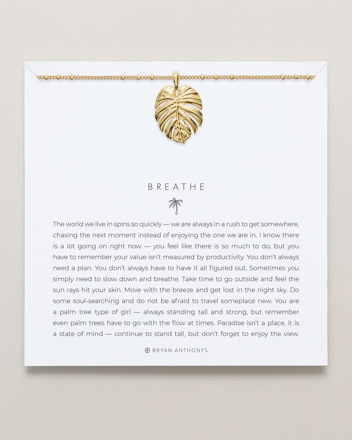 Breathe Pendant Necklace | Bryan Anthonys | Bryan Anthonys
