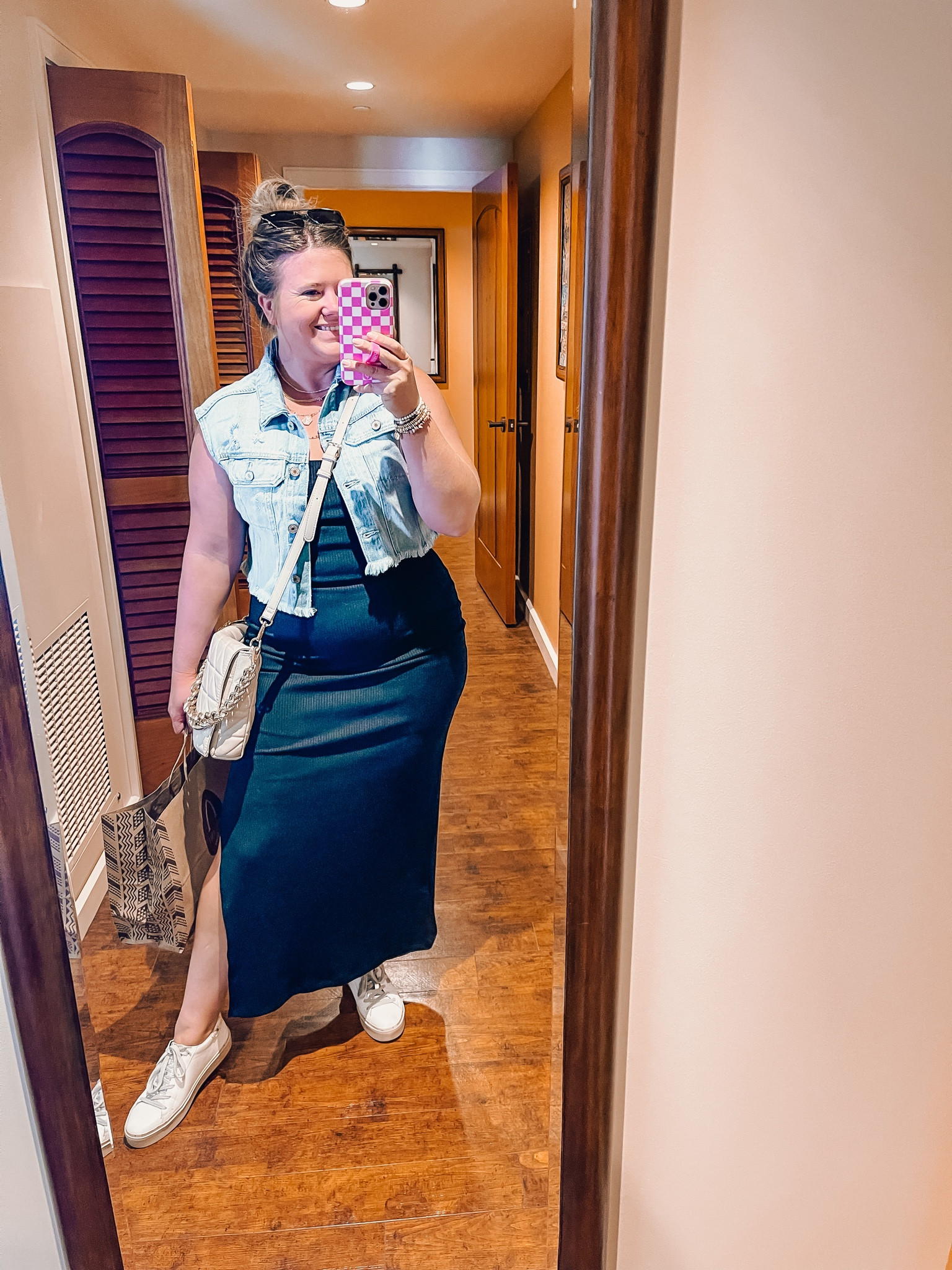 Dress, denim vest, purse, and shoes all Vici. 
Dress in an XL
Vest a L
Shoes size 8 TT


#LTKunder50 #LTKunder100 #LTKcurves