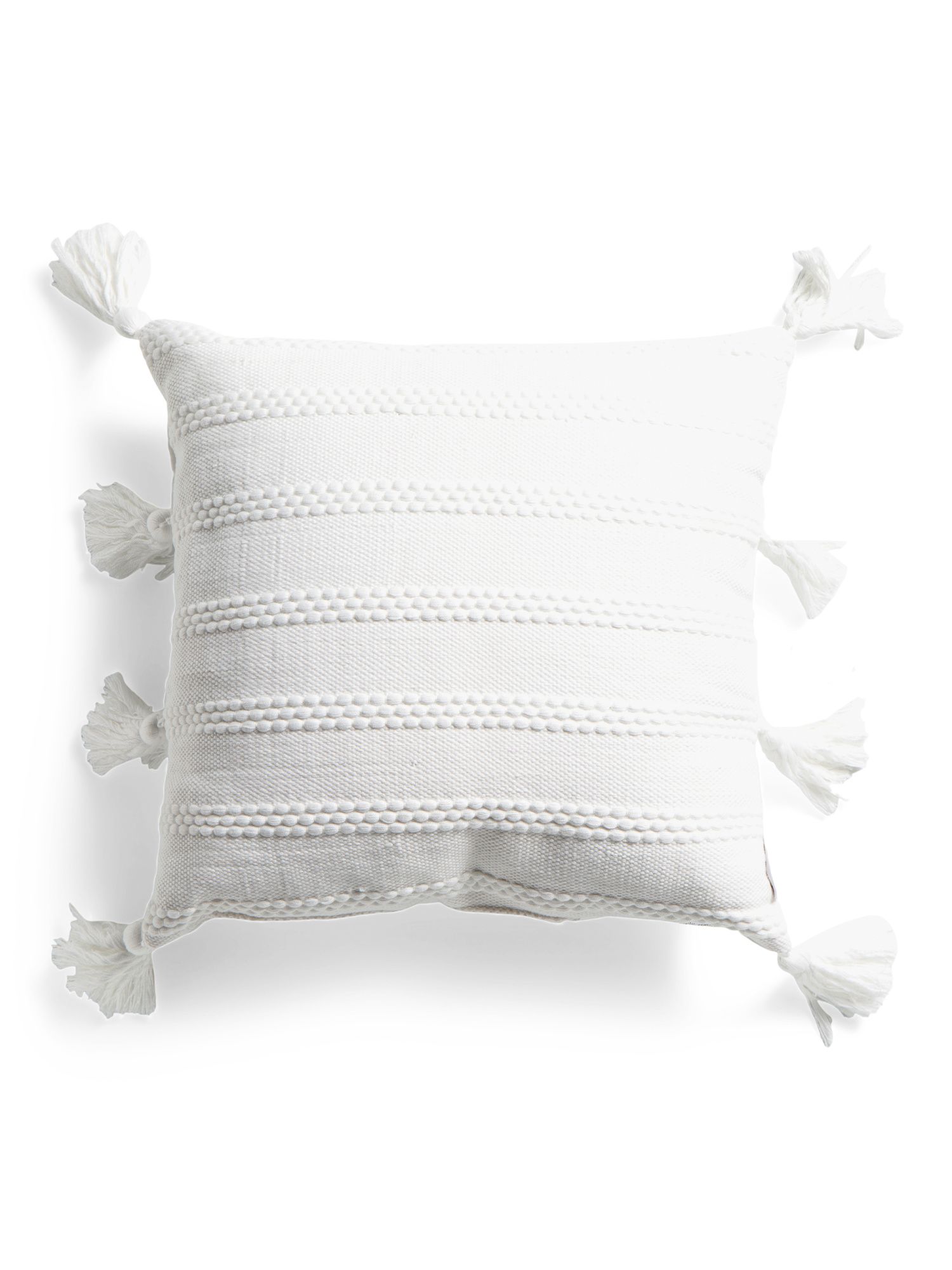 Indoor Outdoor Pillow With Tassels | The Global Decor Shop | Marshalls | Marshalls