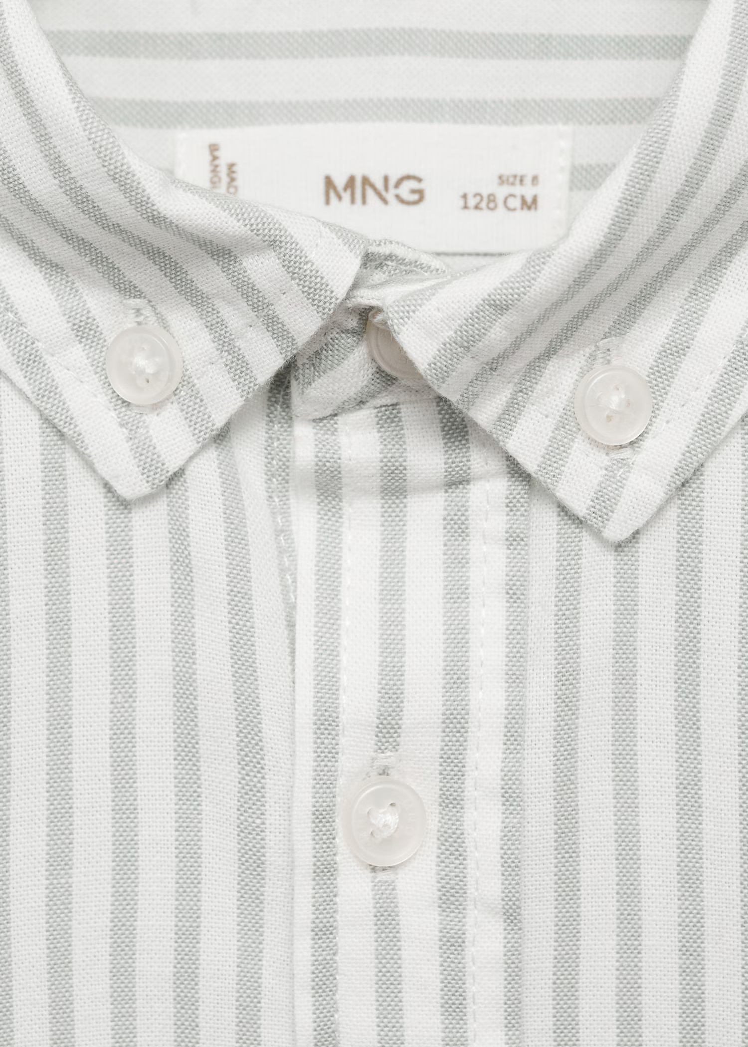 100% cotton Oxford striped shirt - Kids | MANGO USA | Mango (US/MX/AU)