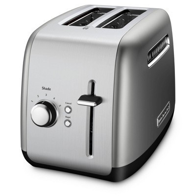 KitchenAid 2-Slice Toaster with Manual Lift Lever - KMT2115: Silver, Cool Touch, Bagel & Bread Toaster, Crumb Tray | Target
