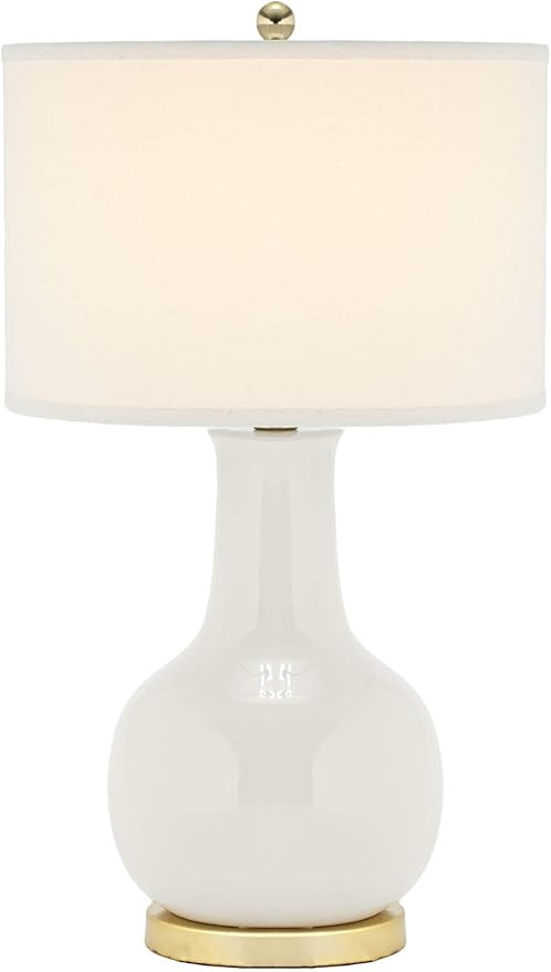 SAFAVIEH Lighting Collection Paris Modern Grey Ceramic 28-inch Bedroom Living Room Home Office De... | Amazon (US)